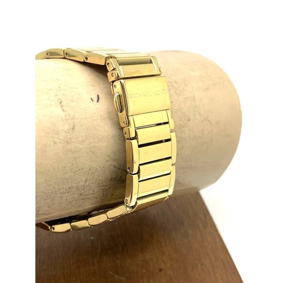 Michael Kors Women's Watch MK3312 Kerry Mother of Pearl Quartz Gold Gemmed 37mm - Picture 9 of 13